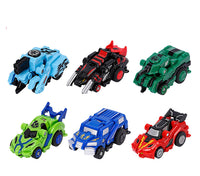 Creative Jumping Warrior Deformation Battle Toy Car Bounce Transformation Robot New Anime PVC Action Figures Boys Toys Game Set