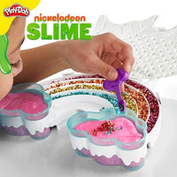 Play-Doh Nickelodeon Slime Brand Compound Rainbow Mixing Set, Pre Made with Add-in Charms, Kids Arts & Crafts Kit, Preschool Sensory Toys, Ages 4+