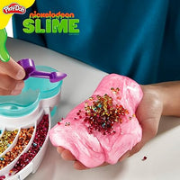 Play-Doh Nickelodeon Slime Brand Compound Rainbow Mixing Set, Pre Made with Add-in Charms, Kids Arts & Crafts Kit, Preschool Sensory Toys, Ages 4+