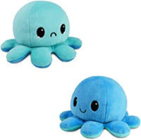 Reversible Octopus Plushie (Light blue, blue)