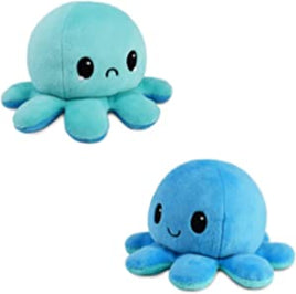 Reversible Octopus Plushie (Light blue, blue)