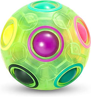 SUMSTUFF4U Rainbow Puzzle Ball- Fidget Ball Puzzle Game- Brain Teaser Toy for Boys & Girls Age 3 and Up- Birthday Party Christmas Easter Gift Stocking Stuffers Toy for Kids Teens Adults