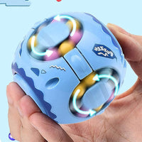 Magic Bean Spherical Gyroscope Decompression Fidget Toys Rotating Magic Bean Cube Toys 2 in 1 Puzzle Educational Improve Children's Thinking Ability Parent-Child Interactive Toys